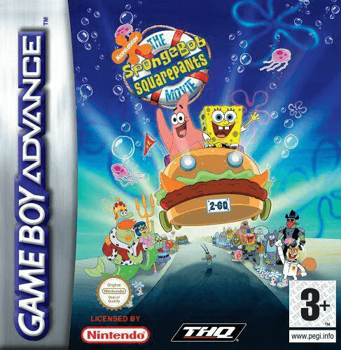 SpongeBob SquarePants The Movie box art for GameBoy Advance